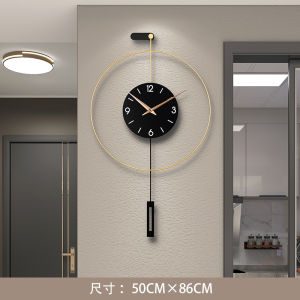 Modern Minimalist Quartz Wall Clock Living Room Decorative Creative Popular Clock Metal Geometric Shape Battery Powered Single Piece