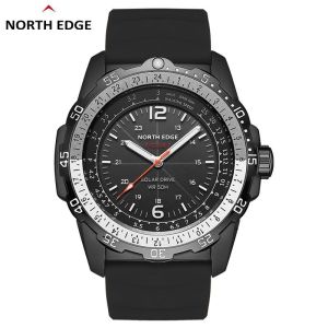 NORTH EDGE | Đồng Hồ Năng Lượng Mặt Trời NORTH EDGE Evoque2 Dành Cho Nam Chống Nước 50M Dây Đeo Silicon Phát Quang Đồng Hồ Thể Thao Kỹ Thuật Số Với Thời Lượng Pin Dài
