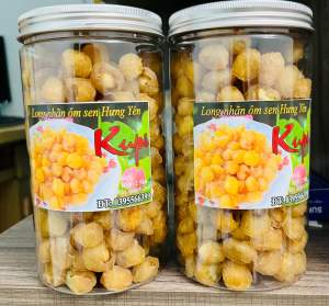 Long Nhãn Ôm Sen Đặc Sản Hưng Yên Hàng Đẹp làm quá biếu quà tết ăn trực tiếp hoặc làm trà nấu chè tốt cho sức khỏe hộp 500gr