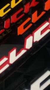 EMBLEM MOTOR CLICK EKSTERIOR MOTOR  VARIASI TIMBUL 3D BAHAN RESIN