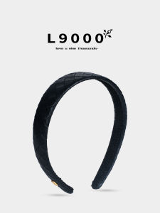 Handwoven PU Leather Hairband Womens Korean Style Small Fragrance Style Elegance Hair Clip High-End Feeling Headwear