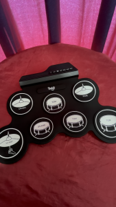 Drum Digital Portable 7 Pad Samples Roll Built-In Metronome G3002