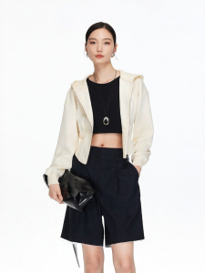 Vero Moda | Summer Waist-Cinching Hooded Short Coat