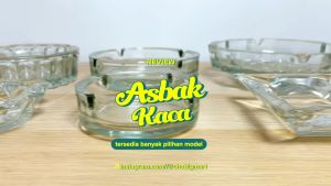 CHOBIG Asbak Kaca Tebal Gelas Tempat Putung Rokok