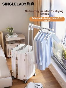 Portable Folding Telescopic Clothes Drying Rack 5 Holes