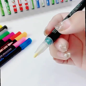 Kit 8/12 /24 Outline Marker Pen Metallic Double Line Art Contour Pen