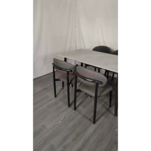 Vedourstyle Dining Table Sintered Stone Luxury Set Cafe Table Restaurant Ceramic Meja Makan Mewah