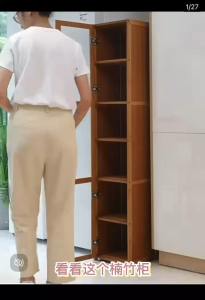 30cm narrow crack storage cabinet kitchen refrigerator shelf living room toilet gap locker dormitory bookshelf