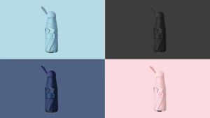 ร่ม ร่มพับ ร่มสีมินิมอล กันยูวี 100% ไซส์พกพา กันแดด กันฝน ด้ามจับมีความแข็งแรงทนทาน