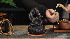 เชิงวางกำยาน ลายมังกร กำยานน้ำตกควันไหล กำยานธิเบต ควันน้ำตก แถมกำยาน 20ดอก