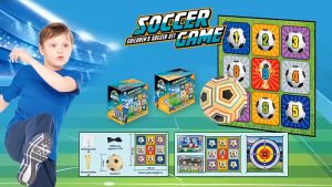 SG EmmAmy Kids Football Game Series Indoor Cloth Football Toy Set Educational Toy Boys Birthday Gifts