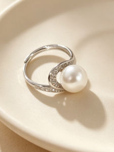YISHU | Light Luxury S925 Sterling Silver Australian White Pearl Ring