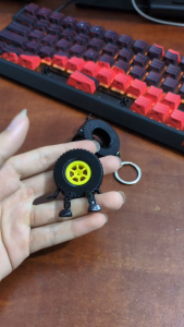[HCM] Móc Khoá Bánh Xe Ô Tô Nhún Nhảy In 3D - Phụ Kiện Treo Balo Chìa Khoá Xe Độc Đáo