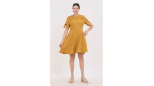 Badomoda DELYON 3D Floral Skater Dress