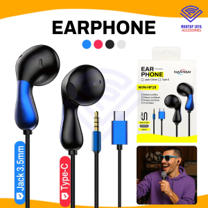[COD] NANVAN NVN-HF19 HEADSET EARPHONE JACK 3.5MM / TYPE USB C WITH MIC/VOLUME CONTROL/NYAMAN