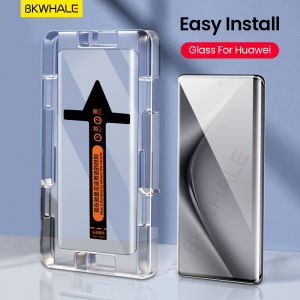 BKWHALE Easy Install Tempered Glass For Huawei Pura70 Pro Pura80 P60 P50 P40 Nova 8 9 10 11 12 Nova13 Nova14 Ultra Mate30 Mate40 Mate50 Mate60 Mate70 Pro + Screen Protector Film