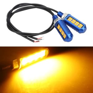 KEVANLY | Motorcycle LED DRL Amber Motorcycle brake stop rear turn signal lamp Indicator Tail Light For Cafe Racer Honda BMW Yamaha 12V
