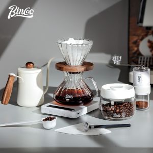 BINCOO Coffee Dripper Set Hand Brew Coffee Pot Set Professional Coffee Utensils Set For Home Outdoor Office 650ML