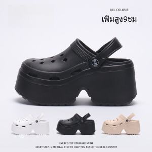 Giày Đế Cao 9cm Chống Trượt Chống Thấm Nước Đế Dày Đế Xuồng Đế Cao Gót Mùa Hè Ngoài Trời Bãi Biển Cho Nữ