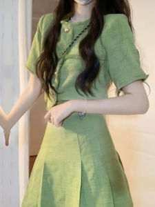QINGMUZI | Elegant French Chic Summer Set