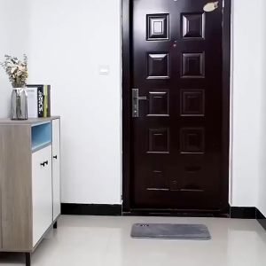 Thảm lau chân PLSHARK hình chữ nhật len mềm mịn dày dặn chống trơn trượt