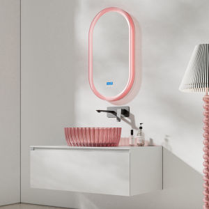 Transparent Resin Smart Mirror Bathroom Cabinet