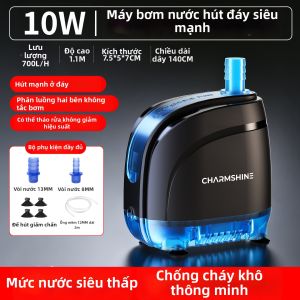 CHONGXIAOSHUAI | Bơm Ngâm Nước Cá Kính Cường Lực Hút Mạnh Ít Ồn Chống Hô Héo Dễ Bảo Trì