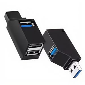 USB 3.0 Hub 4-Port Adapter - High Speed Data Transfer (5Gbps) for PC/Laptop/Mac - Compact USB Splitter for Flash Drive Mouse