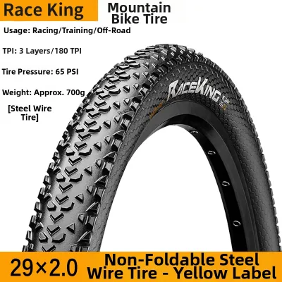 Continental | Continental Folding Mountain Bike Tires 26 Inch Off-Road Bicycle Outer Tires 27.5/29*2.0 Bicycle Riding Equipment Accessories