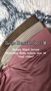 hijabinspo - Hijab Bergo Hamidah Jersey Instan Pet Size M Menutup Dada