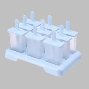 dailyPlastic Stick Ice-lolly Mold 9 Grid Ice Cream Popsicle Mold DIY Ice Cream Machine Homemade with Ice Cube Tray Kitchen Ga