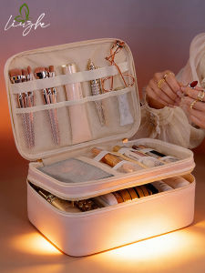LIUZHE | Portable Large Capacity Sectional Cosmetic Organizer