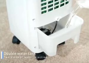 Air Cooler Portable Aircon Air Conditioning Fan Cooler High Quality Cold Fan Inverter with Ice 3 In 1 Mini Aircon Electric Fan Humidification Three-speed Control Low Noise Stromg Winds Energy Saving Can Move Cooling Fan for Bedroom Living Room Office