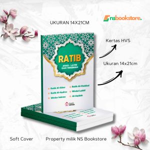 Buku kitab Kumpulan Ratib Ukuran Besar A5 Arab Latin dan Tejemah