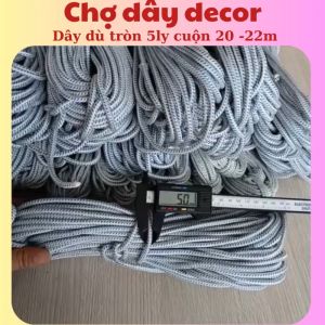 Dây dù tròn dây dù leo núi dây cột võng dây dù đặc ruột dây dù 5ly