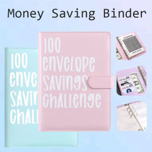 A5 100 Envelope Challenge Budget Organizer Binder Color Savings Budget Notebook Reusable Savings Binder Planner
