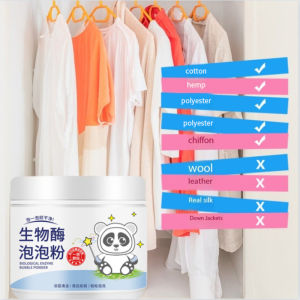 Biological Enzyme Bubble Powder Intense Decontamination Bleaching Laundry Detergent Bubble Powder for Clothes To Yellow & Stain