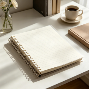 Transparent Frosted Loose-Leaf Binder Cover Detachable Metal Ring Notebook Shell for A5/B5 Refill Paper School & Office Use