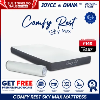 Joyce & Diana Comfy Rest Sky Max Mattress 4/6 inches Foam Mattress
