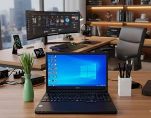 โน๊ตบุ๊ค Fujitsu A577/TX-A576/P Lifebook CPU Celeron RAM 4 GB HDD 500 GB ขนาดหน้าจอ 15.6 นิ้ว คีย์บอดร์แยกตัวเลข