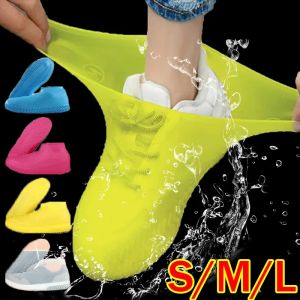 2 cái bọc giày không thấm nước Silicone chống trượt Bốt Đi Mưa Giày thể thao nam nữ bảo vệ cho ngoài trời Ngày mưa bị bảo vệ bọc giày