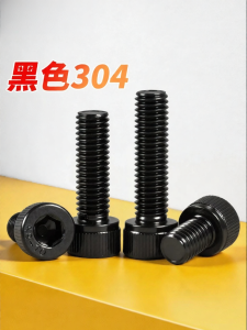 BAIRUITE | Black 304 Stainless Steel Hex Screws