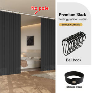 Foldable Divider Curtain Thermal Insulation Energy Saving Block Heat Cold Exchange with Hooks for Front Door Winter Air Conditio