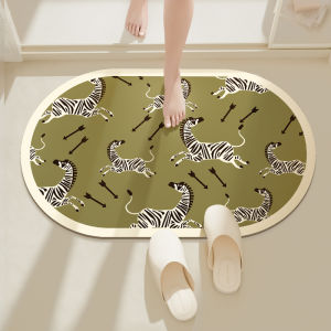 Bathroom Mats Soft Diatom Ooze Water-Absorbing Quick-Drying Toilet Door Non-Slip Foot Mats Toilet Anti-Fall Foot Mat