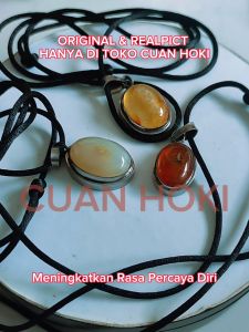 KALUNG AURA LIONTIN BATU COMBONG ASLI ALAM BISA DI PAKAI PRIA DAN WANITA COD