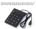 Bàn Phím Số Usb Có Dây Numpad Kỹ Thuật Số 19 Phím Mini Cho Máy Tính Xách Tay, Máy Tính Xách Tay, Máy Tính Bảng Có Đèn Báo Mặt Tấm Số, Tiêu Chuẩn Máy Tính Bàn Phím Số Có Dây. 