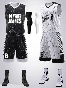 Basketball Uniform Set for Men And Women Training Vest Printed Children Student Sports Competition Team Uniform Summer Basketball Jersey