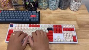 Bàn phím cơ fullsize Mg108b Monsgeek đã custom SIlent và mod full 3 chế độ kết nối Led RgbHotswap Tungcustom