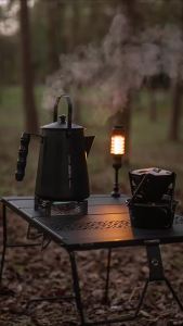 Campingmoon | CAMPINGMOON BKSW-6 Stainless Steel large Capacity Hand Brewed Coffee Pot Camping Picnic Tea Kettle Camping Cookware
