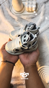 Sepatu Boots Anak-Anak Motif Kaki Panda Usia 1-3 Tahun Laki-Laki Perempuan